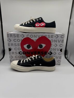 Comme des Garçons PLAY x Converse Chuck Taylor Low Black Rd Heart Sz US M11/W13